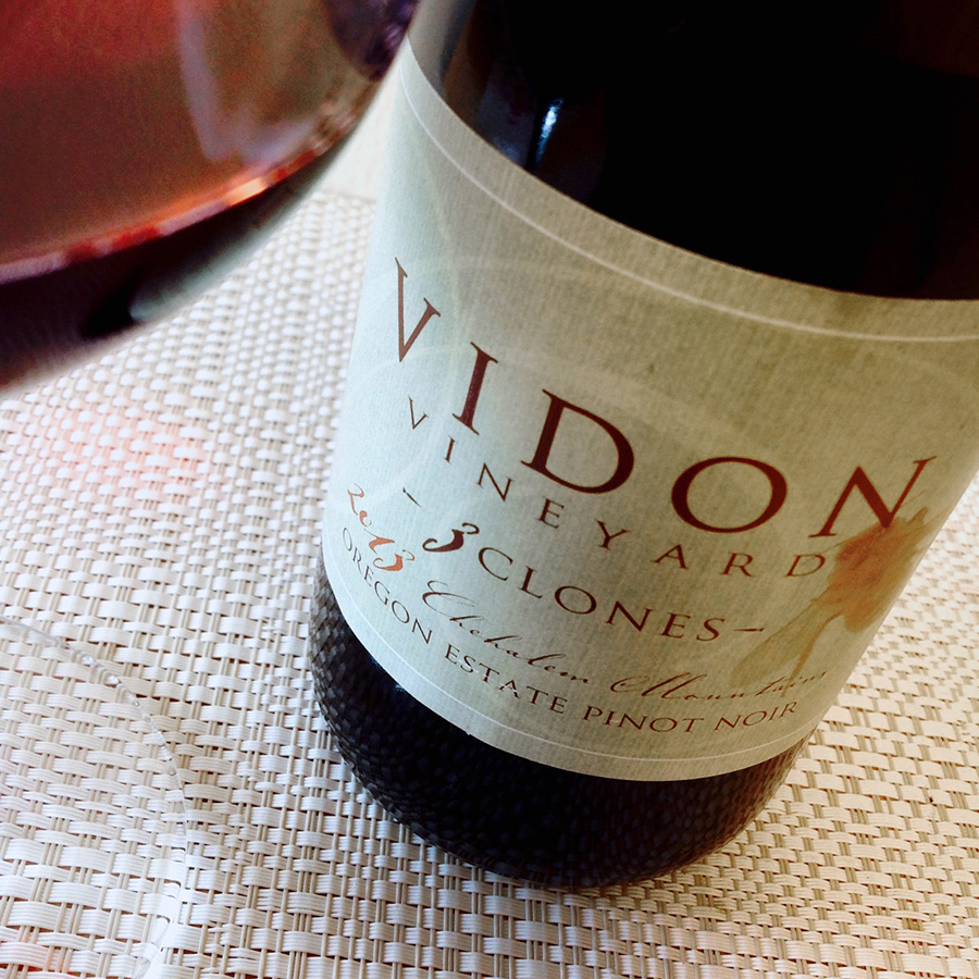 2013 Vidon Vineyard Pinot Noir “Three Clones” Chehalem Mountains