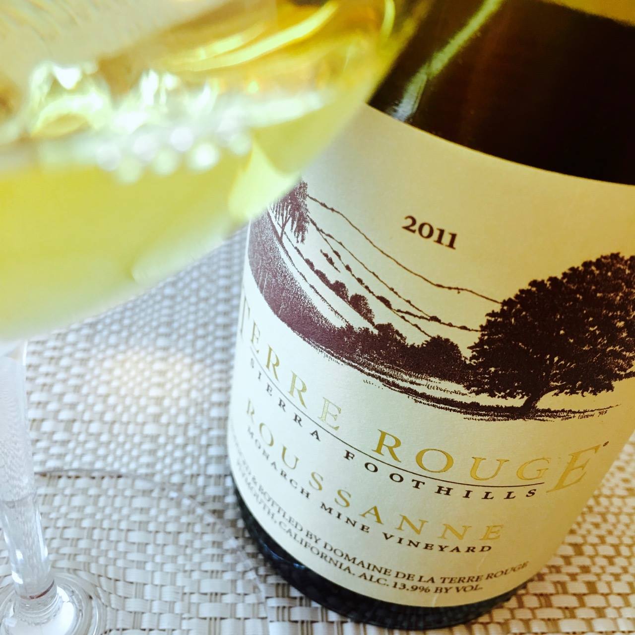 2011 Terre Rouge Roussanne Monarch Mine Vineyard Sierra Foothills