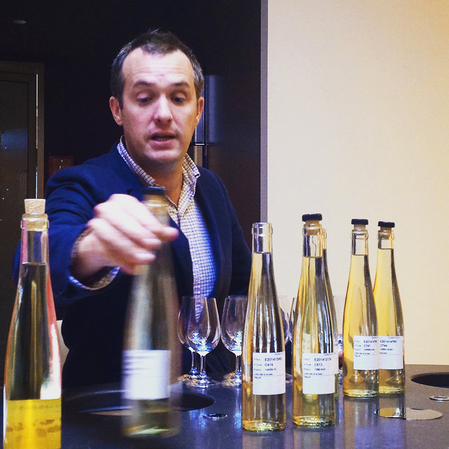 Red Grape, White Wine, Yellow Label: Tasting Base Wines for Veuve Clicquot Brut