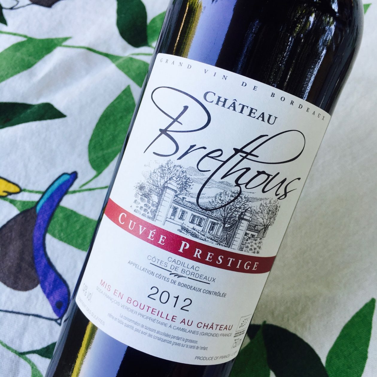 2012 Château Brethous Cuvée Prestige Cadillac Côtes de Bordeaux