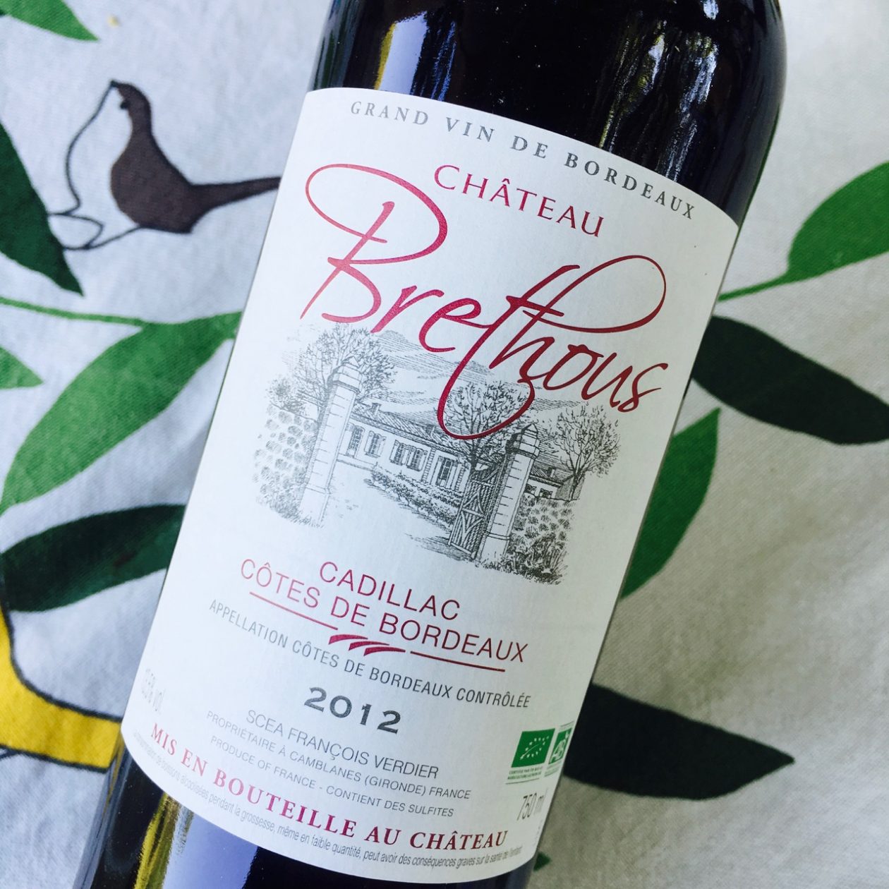 2012 Château Brethous Cadillac Côtes de Bordeaux