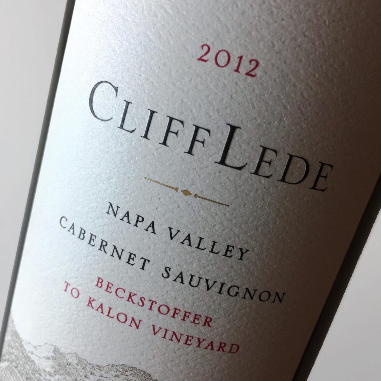 2012 Cliff Lede Cabernet Sauvignon Beckstoffer To Kalon Vineyard Napa Valley