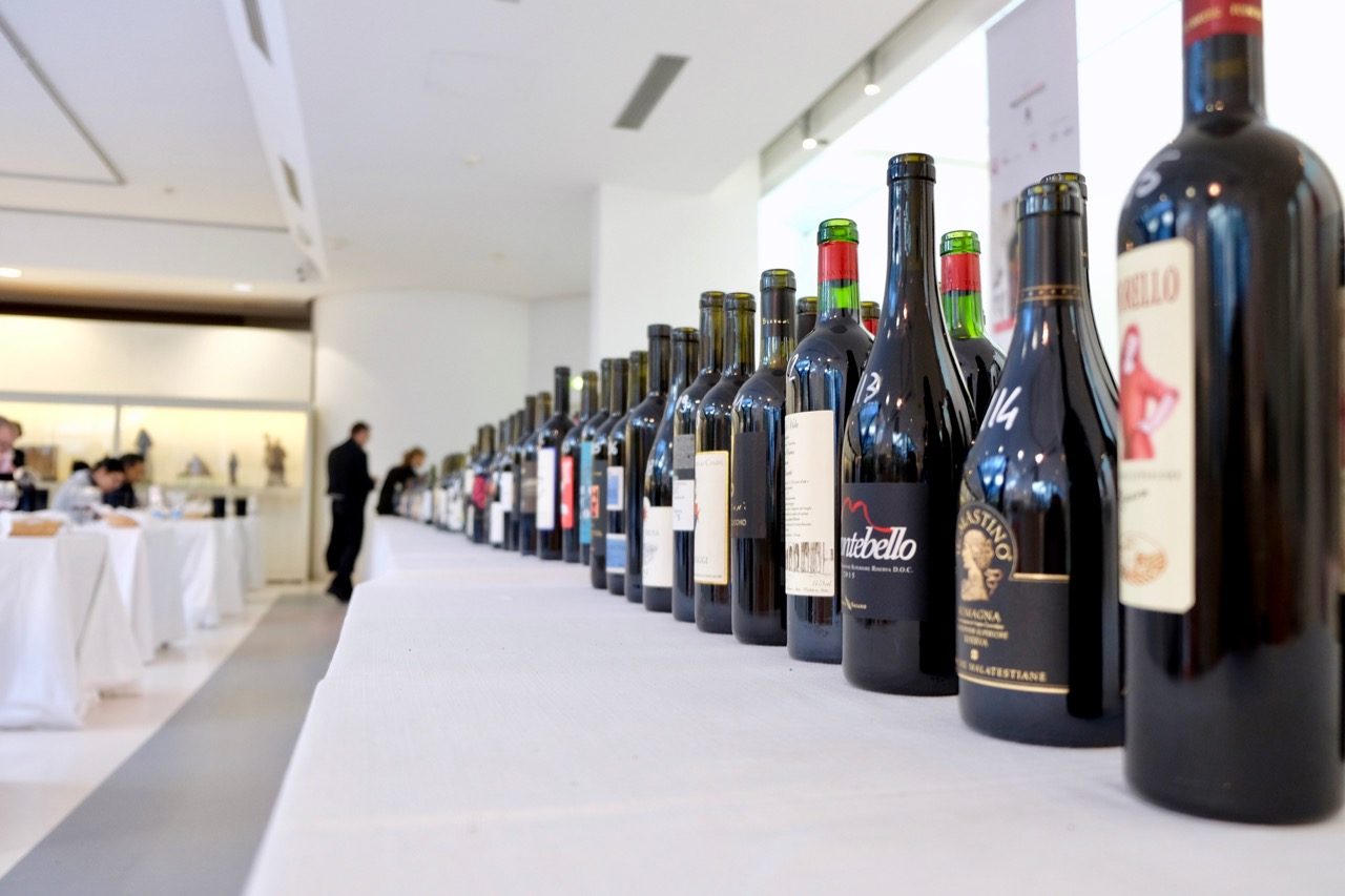 The lineup for the Vini ad Arte tasting