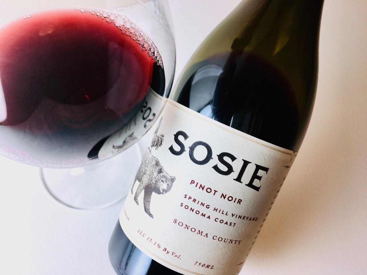 2015 Sosie Pinot Noir Spring Hill Vineyard Sonoma Coast