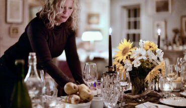 Deirdre Heekin setting the table in her home in Barnard, Vt.