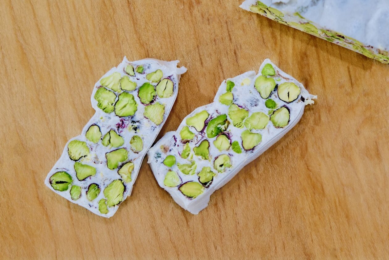 Pistachio torrone